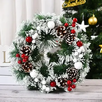 Garland Arrangement Christmas Ornament Christmas Wreath Decorative Wreath 32CM Bow Christmas Decoration decoracion hogar
Garland Arrangement Christmas Ornament Christmas Wreath Decorative Wreath 32CM Bow Christmas Decoration decoracion hogar