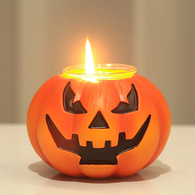 Halloween ghost face pumpkin candle holder candle lamp desktop atmosphere decoration resin crafts
Halloween ghost face pumpkin candle holder candle lamp desktop atmosphere decoration resin crafts