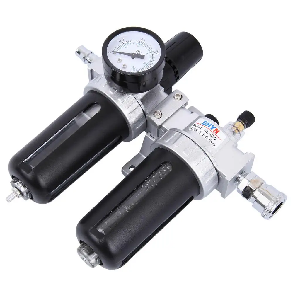 Water separator Pressure reducer Maintenance unit Oil separator 1/4 "compressed air filter Air Compressor Moisture Trap Filter
Water separator Pressure reducer Maintenance unit Oil separator 1/4 "compressed air filter Air Compressor Moisture Trap Filter