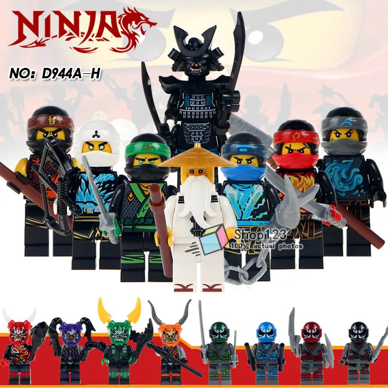 16pcs/set D944 Ninja Cole Zane Samurai X NYA Jay Kai The Wei Snake Vermin Lloyd Master Wu Lady Dogshank Compatible Bricks Toys
16pcs/set D944 Ninja Cole Zane Samurai X NYA Jay Kai The Wei Snake Vermin Lloyd Master Wu Lady Dogshank Compatible Bricks Toys