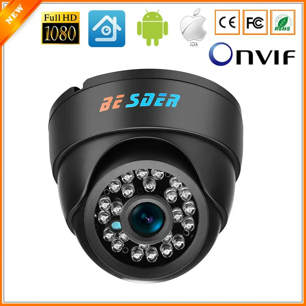 Wide Angle IP Camera Indoor Dome 1080P HD Camera ONVIF IP Camera IR Cut Filter 24 IR LED Motion-Detection Baby Sleeping Monitors
Wide Angle IP Camera Indoor Dome 1080P HD Camera ONVIF IP Camera IR Cut Filter 24 IR LED Motion-Detection Baby Sleeping Monitors