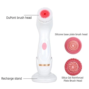 Electric Facial Cleansing Brush Face Cleanser Brushes with 3 Brush Head Skin Care Tool Beauty Machine
Electric Facial Cleansing Brush Face Cleanser Brushes with 3 Brush Head Skin Care Tool Beauty Machine