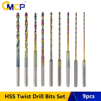CMCP 9pcs HSS Twist Drill Bits Set 0.8/1./1.2/1.3/1.5/1.6/1.8/2/2.2mm Colorful Titanium Coated Dril Bits Wood Hole Drilling
CMCP 9pcs HSS Twist Drill Bits Set 0.8/1./1.2/1.3/1.5/1.6/1.8/2/2.2mm Colorful Titanium Coated Dril Bits Wood Hole Drilling