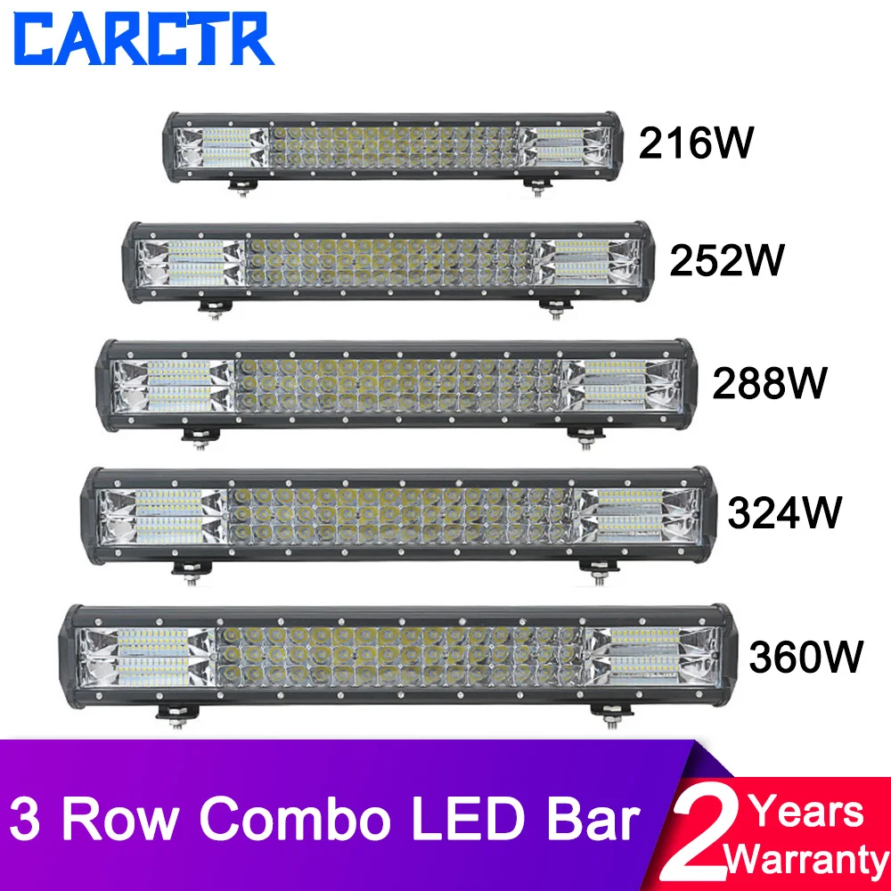 CARCTR 3 Row Led Light Bar Combo Beam 12V 24V Work Light Offroad LED Bar for Car Truck 4x4 SUV ATV Boat Headlights
CARCTR 3 Row Led Light Bar Combo Beam 12V 24V Work Light Offroad LED Bar for Car Truck 4x4 SUV ATV Boat Headlights