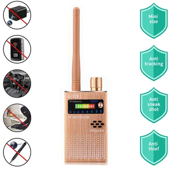 1-8MHZ Wireless Scanner Signal GSM Device Finder RF Detector Micro Wave Detection Security Sensor Alarm Anti-Spy Bug Detect G319
1-8MHZ Wireless Scanner Signal GSM Device Finder RF Detector Micro Wave Detection Security Sensor Alarm Anti-Spy Bug Detect G319