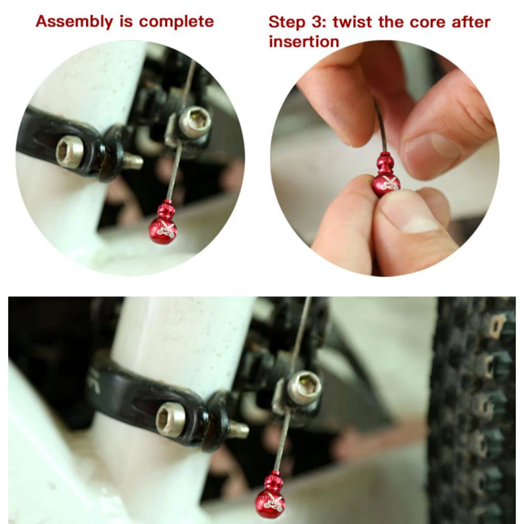 2Pcs Aluminum Alloy Bicycle Bike Brake Cable Cap End Shift Lines Hose Tips Crimps Dust Cover 2Pcs Aluminum Alloy Bicycle Bike Brake Cable Cap End Shift Lines Hose Tips Crimps Dust Cover