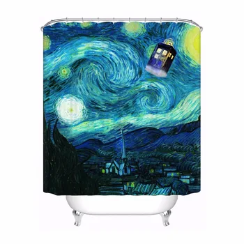 Custom Van Gogh Night Bathroom Acceptable Shower Curtain Polyester Fabric Bathroom Curtain #180320-01-209
Custom Van Gogh Night Bathroom Acceptable Shower Curtain Polyester Fabric Bathroom Curtain #180320-01-209