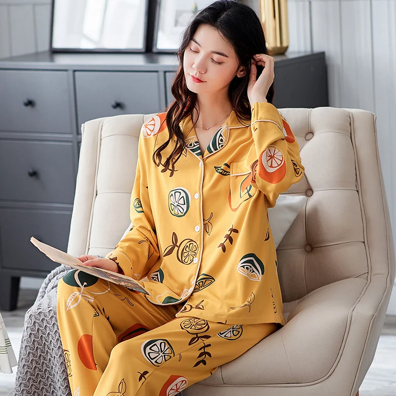Women Sleepwear Cotton Spring Nighty Plus Size 3XL Pajama Set Lapel Loose Version Intensification Pyjamas Fall Nightgown
Women Sleepwear Cotton Spring Nighty Plus Size 3XL Pajama Set Lapel Loose Version Intensification Pyjamas Fall Nightgown