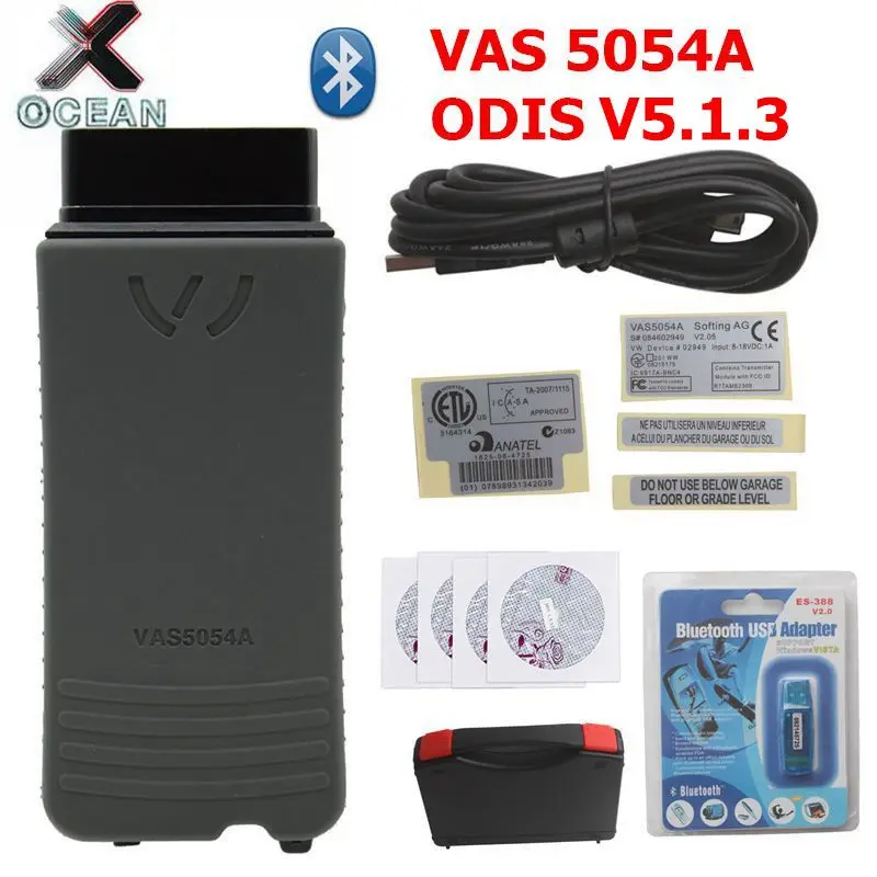 VAS5054 ODIS V5.1.3 keygen Auto OBD2 Diagnostic Tool VAS5054A VAS 5054A Bluetooth code reader Scanner For VW/for AUDI
VAS5054 ODIS V5.1.3 keygen Auto OBD2 Diagnostic Tool VAS5054A VAS 5054A Bluetooth code reader Scanner For VW/for AUDI