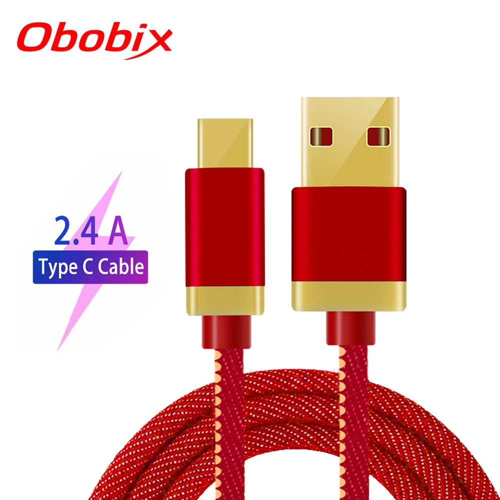 Obobix USB Type C Charge Cable For Samsung Galaxy S10 Plus Mobile Phone 2.4A Fast Charging Cable For Type C Devices Denim Cord
Obobix USB Type C Charge Cable For Samsung Galaxy S10 Plus Mobile Phone 2.4A Fast Charging Cable For Type C Devices Denim Cord