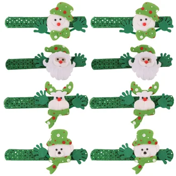 8Pcs Durable Creative Practical Slap Bracelets Clap Bracelets Christmas Slap Bands Slap Wrist Bands for Kids
8Pcs Durable Creative Practical Slap Bracelets Clap Bracelets Christmas Slap Bands Slap Wrist Bands for Kids