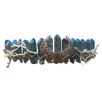 Women Handmade Raw Crystal Crown Alloy Moon Branch Festival Boho Fairy Hair Hoop AXYD
Women Handmade Raw Crystal Crown Alloy Moon Branch Festival Boho Fairy Hair Hoop AXYD