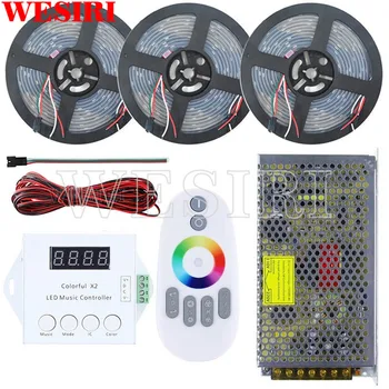 DC5V 5m/10m/15m 300leds WS2812B Individually Addressable LED Pixel Strip Waterproof+Remote Music Controller+Power Supply Kit
DC5V 5m/10m/15m 300leds WS2812B Individually Addressable LED Pixel Strip Waterproof+Remote Music Controller+Power Supply Kit