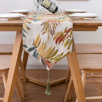 Tropical Plants Leaf Jacquard Table Runner American Country Fabric Table Decoration Tassel Pendant Sharp Corner Table Runner
Tropical Plants Leaf Jacquard Table Runner American Country Fabric Table Decoration Tassel Pendant Sharp Corner Table Runner