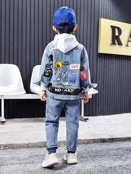 2020 spring Kids Boy Clothes Set 3 Pieces Suits Jean jacket, hoodie, pants Children little casual boys clothing sets 2-7Years
2020 spring Kids Boy Clothes Set 3 Pieces Suits Jean jacket, hoodie, pants Children little casual boys clothing sets 2-7Years