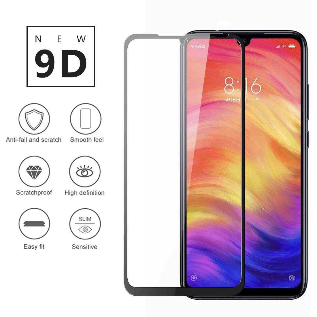 9D Tempered Glass For Xiaomi Redmi Note 7 Pro Note 6 5 Pro Screen Protective Glass Film For Redmi note 6 7 5A
9D Tempered Glass For Xiaomi Redmi Note 7 Pro Note 6 5 Pro Screen Protective Glass Film For Redmi note 6 7 5A