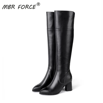 MBR FORCE Fashion Cowhide Knee-high Boots Long Women Platform High Heels Female Shoes Woman Casual Ladies Footwear party dress
MBR FORCE Fashion Cowhide Knee-high Boots Long Women Platform High Heels Female Shoes Woman Casual Ladies Footwear party dress