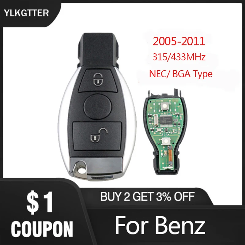 YLKGTTER 433.92MHz Remote Smart Keyless Entry Key Suit for Mercedes Benz 2005-2011 NGT Turbo CDI B160 B170 B180 B200 B-CLASS
YLKGTTER 433.92MHz Remote Smart Keyless Entry Key Suit for Mercedes Benz 2005-2011 NGT Turbo CDI B160 B170 B180 B200 B-CLASS
