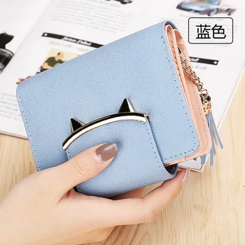 Wallet for Women 2020 New Fashion PU Soft Face Mini Female Wallet Short Personalized Tassel Zipper Cute Coin Purse Cat Wallet
Wallet for Women 2020 New Fashion PU Soft Face Mini Female Wallet Short Personalized Tassel Zipper Cute Coin Purse Cat Wallet
