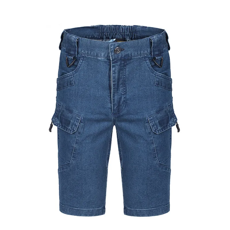 Men's Summer Army Training Combat Tactical Denim Cargo Shorts Outdoor Climbing Riding Sports Breathable Straight Short Trousers
Men's Summer Army Training Combat Tactical Denim Cargo Shorts Outdoor Climbing Riding Sports Breathable Straight Short Trousers