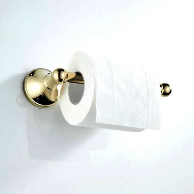 

Золотистый латунный держатель для бумаги, держатель для бумажных салфеток в ванную комнату/держатель для рулона туалетной бумаги, Товары для ванной комнаты