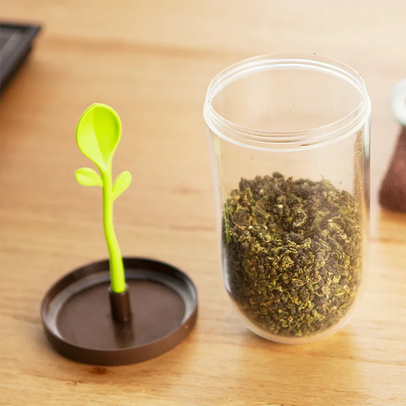 Creative Tea Can Sapling Coffee Beans Sugar Food Storage Storage Tank Sealing Jar Small Storage Kitchen Gift with Spoon
Creative Tea Can Sapling Coffee Beans Sugar Food Storage Storage Tank Sealing Jar Small Storage Kitchen Gift with Spoon