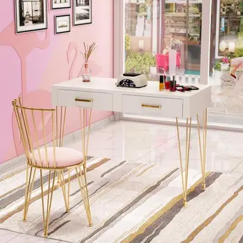 Manicure table ins style Nordic gold single double manicure table manicure table nail table chair set
Manicure table ins style Nordic gold single double manicure table manicure table nail table chair set