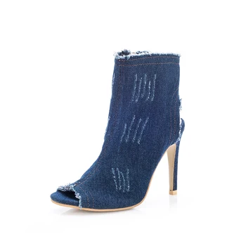Women Pumps 2020 Peep Toe Gladiator Shoes Denim High Heels Cutout Stiletto Zip Thin Party Blue Super Zapatos Mujer Lady Shoes
Women Pumps 2020 Peep Toe Gladiator Shoes Denim High Heels Cutout Stiletto Zip Thin Party Blue Super Zapatos Mujer Lady Shoes