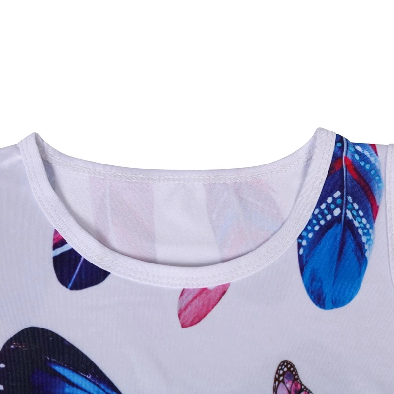 Unicorn Kids Dress Girl Cartoon Butterfly Birthday Party Kids Girls Summer Dresses Summer Soft Children Kids Dresses For Girls