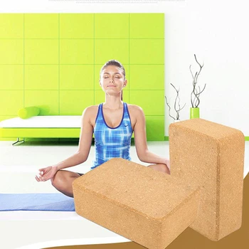 

High Density Premium Cork Yoga Block Non-Slip Natural Bricks Blocks Suitable for Yoga Pilates Improve Poses and Flexibility