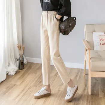 Autumn Winter 2019 New Corduroy Casual Pants Spring Korean Harlan Pant Women's Fashion Plus Size High Waist Harajuku Trousers
Autumn Winter 2019 New Corduroy Casual Pants Spring Korean Harlan Pant Women's Fashion Plus Size High Waist Harajuku Trousers