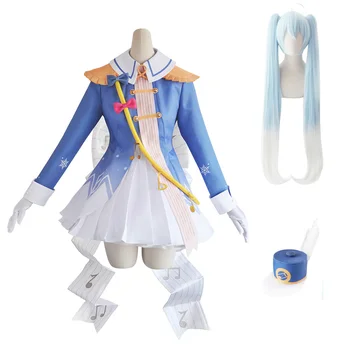 2020 Vocaloid Snow Hatsune Miku Princess Dress Uniform Costume Anime Cosplay Halloween Christmas New Snow Hatsune Wig Set
2020 Vocaloid Snow Hatsune Miku Princess Dress Uniform Costume Anime Cosplay Halloween Christmas New Snow Hatsune Wig Set