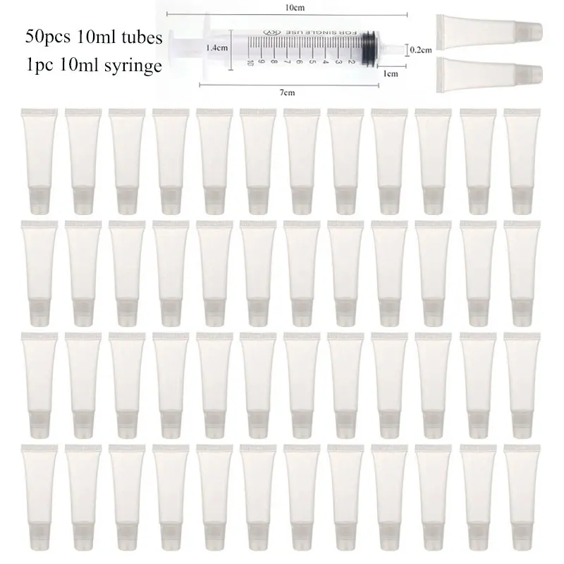 50pcs 10ml Lip Gloss Containers Empty Lip Gloss Tubes Clear Cosmetic Containers Squeeze Bottle Makeup Organizer Wholesale
50pcs 10ml Lip Gloss Containers Empty Lip Gloss Tubes Clear Cosmetic Containers Squeeze Bottle Makeup Organizer Wholesale