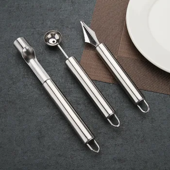 1/3PCS Fruit Carving Tool Set Stainless Steel Dig Ball Scoop Pineapple Core Removal Device Kitchen Accessories Ice Cream Scoop
1/3PCS Fruit Carving Tool Set Stainless Steel Dig Ball Scoop Pineapple Core Removal Device Kitchen Accessories Ice Cream Scoop