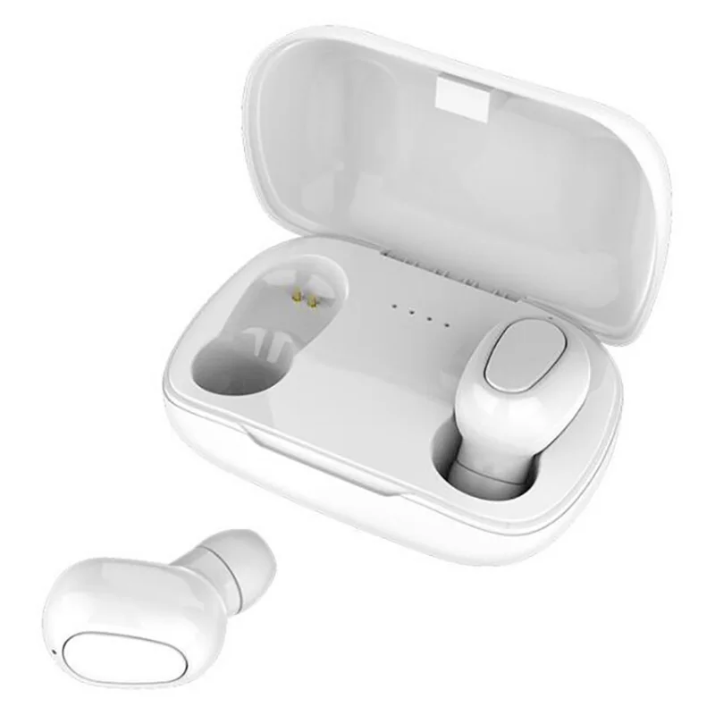 L21TWS Bluetooth 5 0 гарнитура в ухо стерео Спортивная беспроводная с зарядным отсеком |