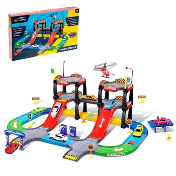 Garage "megaparking", 2 metal cars, 1 helicopter, accessories 
Garage "megaparking", 2 metal cars, 1 helicopter, accessories