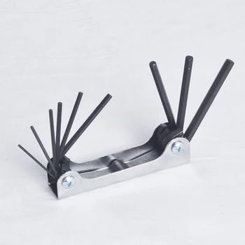 Archery Bow Allen Wrench Tool, Multifunction Wrench Collapsible Hex Key Set, Portable 9 in 1 Folding Allen Key Spanner black
Archery Bow Allen Wrench Tool, Multifunction Wrench Collapsible Hex Key Set, Portable 9 in 1 Folding Allen Key Spanner black