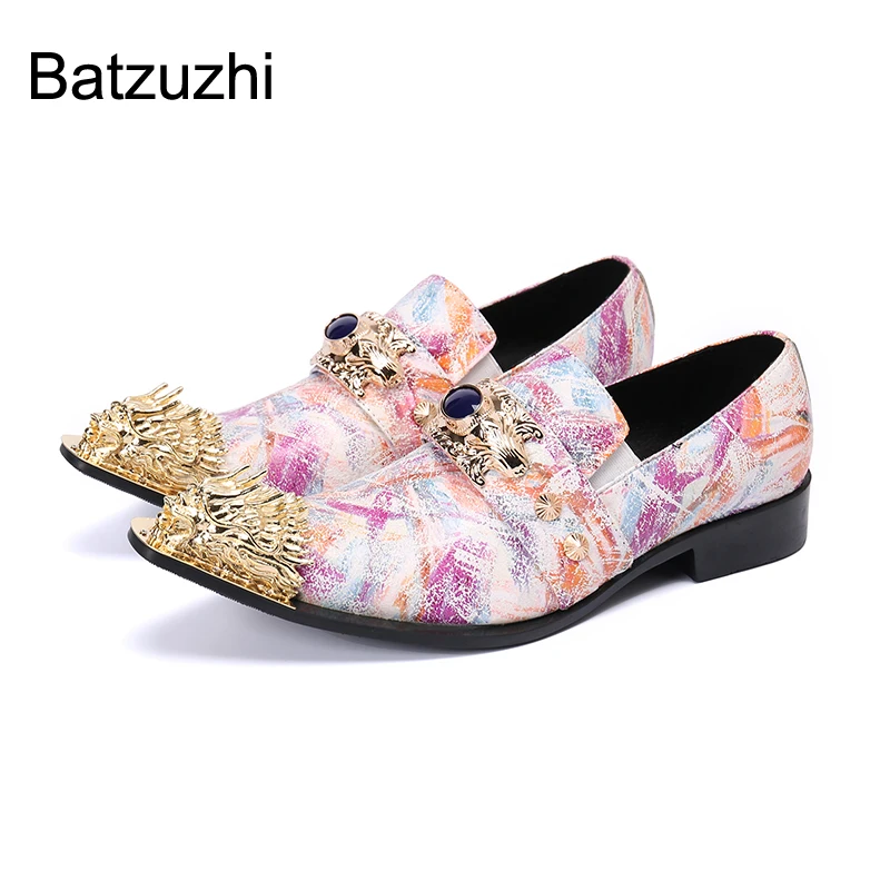 Batzuzhi роскошные новые дизайнерские мужские туфли с острым металлическим носком Кожаные Классические мужские туфли для вечевечерние НКИ и свадьбы мужские туфли, 6-12
Batzuzhi роскошные новые дизайнерские мужские туфли с острым металлическим носком Кожаные Классические мужские туфли для вечевечерние НКИ и свадьбы мужские туфли, 6-12