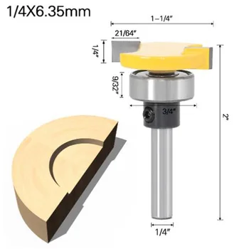6mm Or 1/4inch Shank Router Bit With Bearing T-shaped Wood Slotting Milling Cutter 2020 New Woodworking Tool Durable Router Bits
6mm Or 1/4inch Shank Router Bit With Bearing T-shaped Wood Slotting Milling Cutter 2020 New Woodworking Tool Durable Router Bits