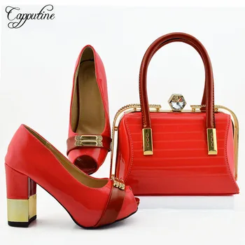 High class coral wedding/party spring/autumn shoes and bag sets hot sale office lady shoes with handbag, MD006 heel height 9.5cm
High class coral wedding/party spring/autumn shoes and bag sets hot sale office lady shoes with handbag, MD006 heel height 9.5cm