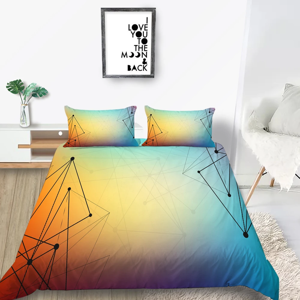 Geometric Pattern Bedding Set Queen Size Colorful Fashionable 3D Duvet Cover King Twin Full Single Double Unique Design Bed Set
Geometric Pattern Bedding Set Queen Size Colorful Fashionable 3D Duvet Cover King Twin Full Single Double Unique Design Bed Set