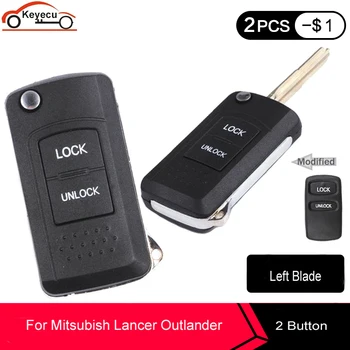 KEYECU High Quality Replacement Shell Modified Folding Flip Remote Key Case Fob 2 Button Refit For MITSUBISHI Uncut Left Blade
KEYECU High Quality Replacement Shell Modified Folding Flip Remote Key Case Fob 2 Button Refit For MITSUBISHI Uncut Left Blade