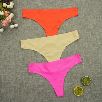 6Pcs/Lots Thongs Women Sexy Seamless Panties Ice Silk Ladies Underpants Low Rise G-String Solid Color Sports Intimate T Panty
6Pcs/Lots Thongs Women Sexy Seamless Panties Ice Silk Ladies Underpants Low Rise G-String Solid Color Sports Intimate T Panty