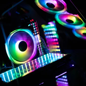 Computer Case PC Fan Adjust ARGB Cooling Fan 120mm Computer Cooler Cooling RGB Case Fans PWM Forward Reverse 9 Blade
Computer Case PC Fan Adjust ARGB Cooling Fan 120mm Computer Cooler Cooling RGB Case Fans PWM Forward Reverse 9 Blade