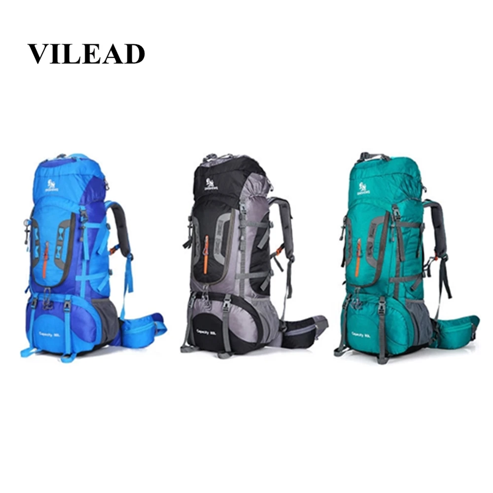 Vilead 80L Large Capacity Adjustable Travel Backpack Waterproof Nylon Camping Hiking Bag Unisex Breathable Outdoor Shoulder Bag
Vilead 80L Large Capacity Adjustable Travel Backpack Waterproof Nylon Camping Hiking Bag Unisex Breathable Outdoor Shoulder Bag