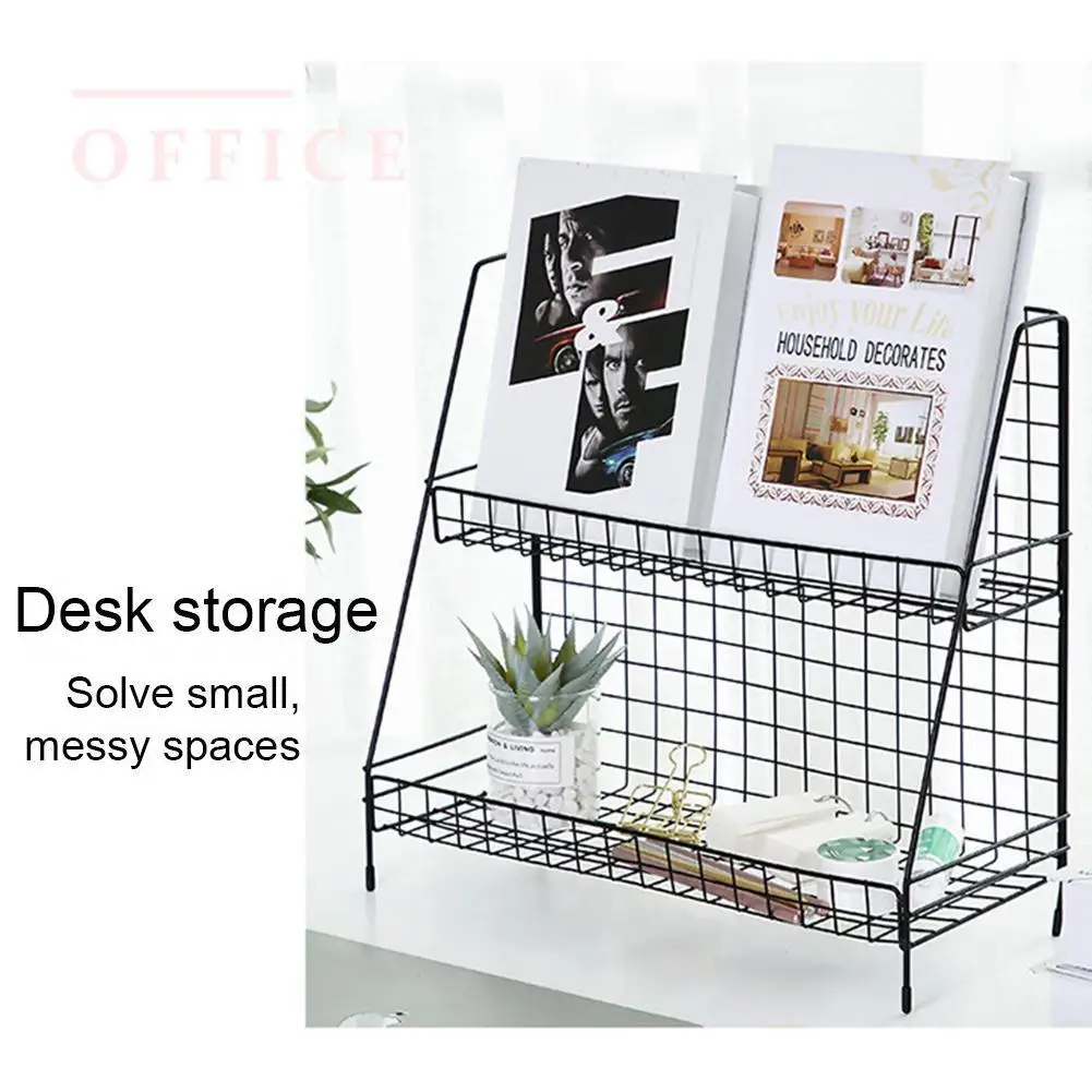 1pc Wrought Iron Storage Rack Home Kitchen Study Desk Double-layer Rack Storage Finishing Cosmetic Artifact Z7B8
1pc Wrought Iron Storage Rack Home Kitchen Study Desk Double-layer Rack Storage Finishing Cosmetic Artifact Z7B8