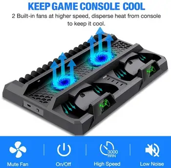 Vertical Cooler Cooling Stand Game Charger With Game Storage Charging Dock For PS4/PS4 Slim/PS4 Pro Games Accessories
Vertical Cooler Cooling Stand Game Charger With Game Storage Charging Dock For PS4/PS4 Slim/PS4 Pro Games Accessories