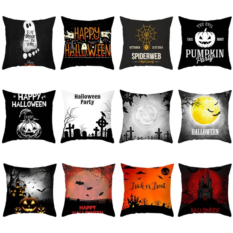 1PCs Halloween Pillow Cover Castle Pumpkin Print Happy Halloween Linen Throw Pillow Cover Cushion Case Home Decor 45x45cm
1PCs Halloween Pillow Cover Castle Pumpkin Print Happy Halloween Linen Throw Pillow Cover Cushion Case Home Decor 45x45cm