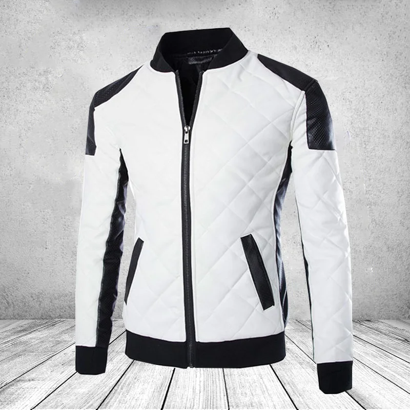 2019 High Street Patchwork Men Leather Jackets Casual Motorcycle Bike Outwear Men Plus Velvet Thick Coats Winter
2019 High Street Patchwork Men Leather Jackets Casual Motorcycle Bike Outwear Men Plus Velvet Thick Coats Winter