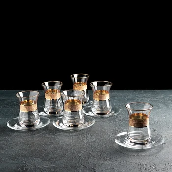 Tea service for 6 persons "Crystal Basic", 12 items: 6 tea glasses 160 ml, 6 saucers
Tea service for 6 persons "Crystal Basic", 12 items: 6 tea glasses 160 ml, 6 saucers